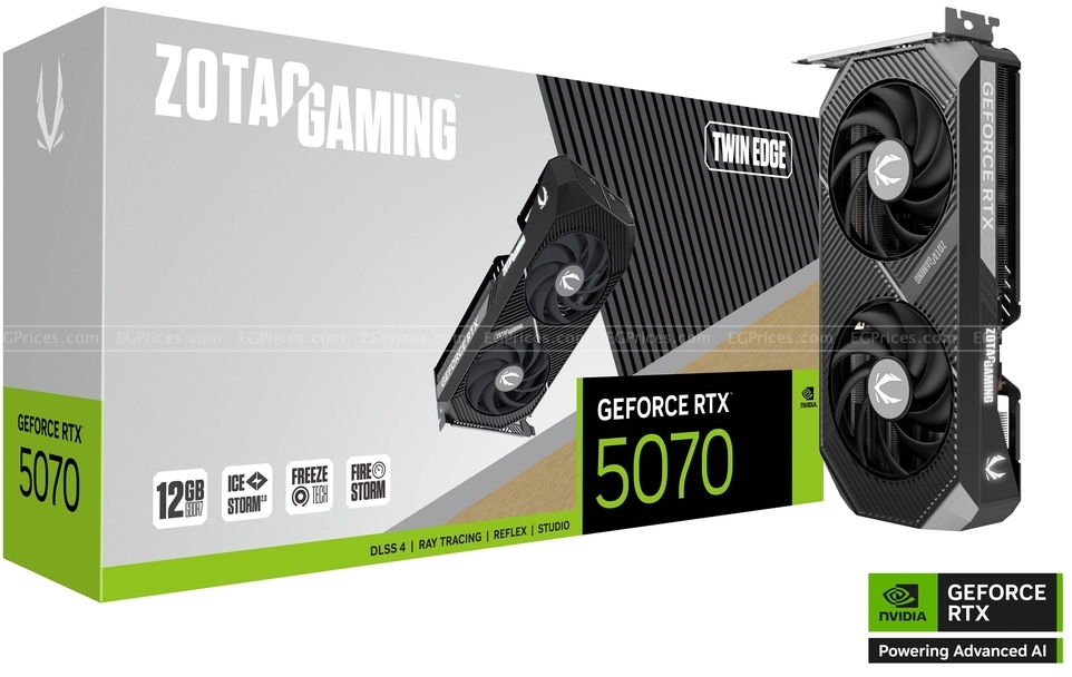 zoom image for ZOTAC GAMING GeForce RTX 5070 Twin Edge 12GB