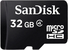 سعر و مواصفات SanDisk 32GB Micro SDHC Memory Card Class 4 (SDSDQM-032G-B35A) فى مصر