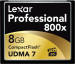 Lexra PRO 800X 8GB Compact Flash Card